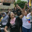 Caracas echoes with loud protests against Venezuela's disputed election result