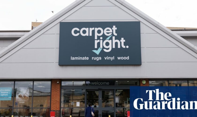 Carpetright rival buys 54 shops in rescue deal but more than 1,500 jobs will go