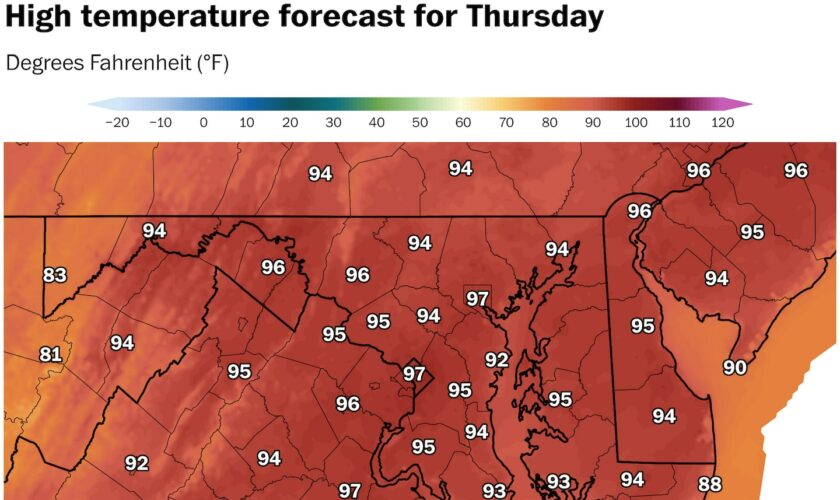 D.C. area begins fifth heat wave amid one of its hottest summers on record