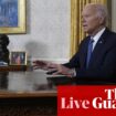 Democrats praise Biden after president explains historic decision to step aside – US politics live