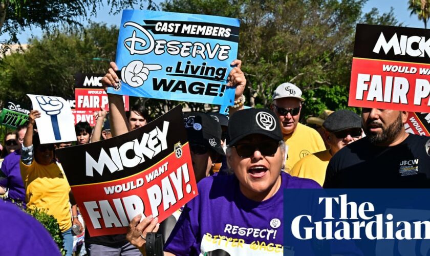 Disneyland workers in Anaheim, California, vote to authorize strike