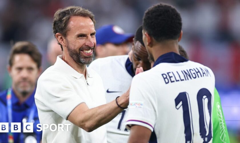 England manager Gareth Southgate applauds the fans