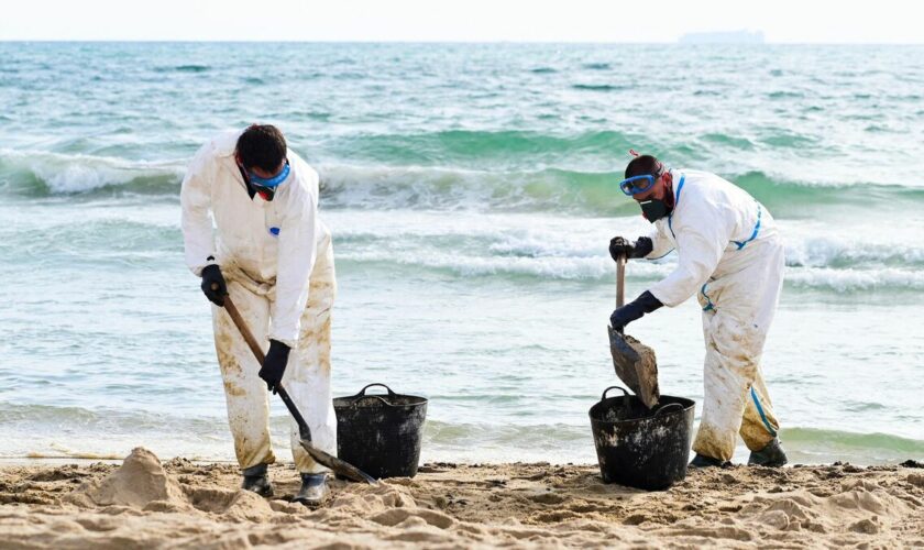 Espagne : les traces d’hydrocarbures nettoyées sur les trois plages de Valence