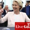 Europe live: European parliament confirms Ursula von der Leyen as European Commission chief