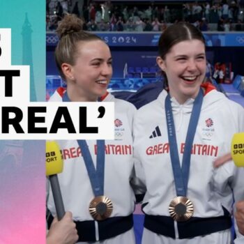 Watch Lois Toulson and Andrea Spendolini-Sirieix's interview with BBC Sport after winning bronze in the women's synchronised 10m