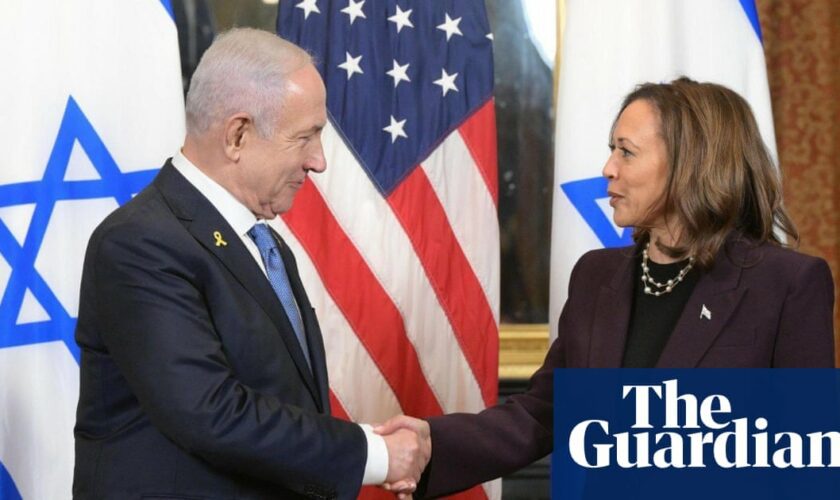 Israeli right wing hits out at Kamala Harris as Netanyahu visit polarises opinion