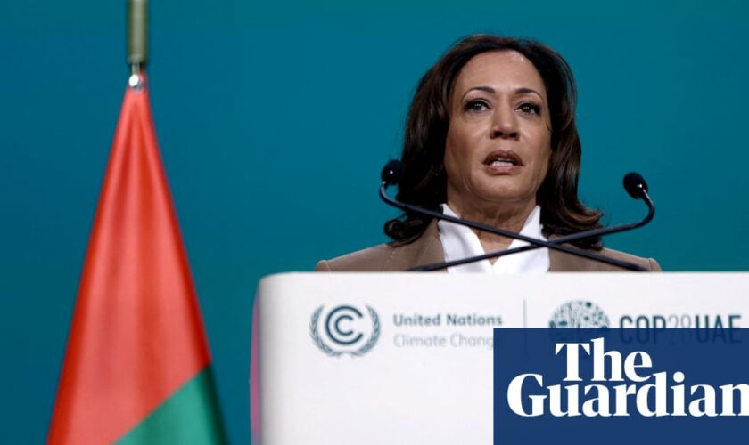 Kamala Harris could set ‘new high bar for climate ambition’, advocates say