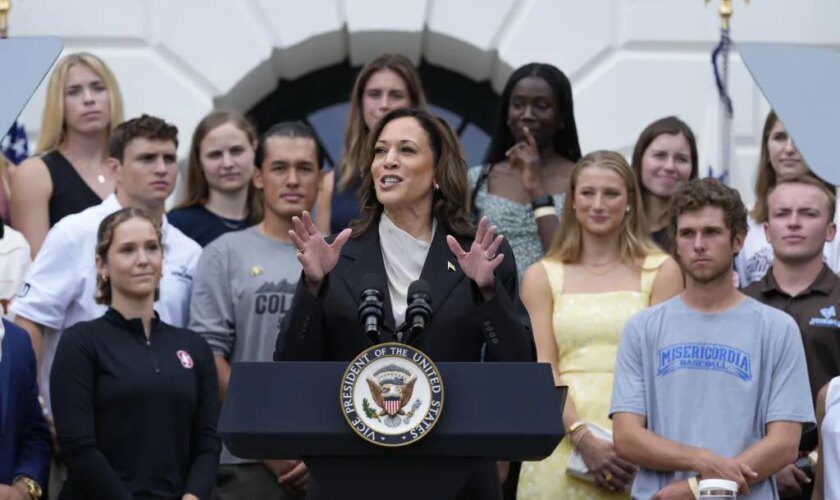 Kamala Harris elogia el legado de Biden, "inigualable en la historia moderna"