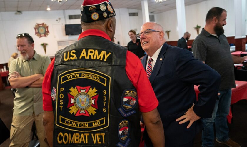 Larry Hogan ditched the GOP convention — but still had a presence