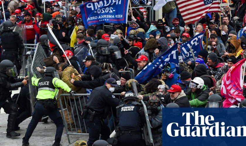 Man accused of Nazi salute during US Capitol attack jailed for nearly five years