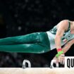 Ireland's Rhys McClenaghan on the pommel horse