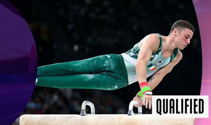 Ireland's Rhys McClenaghan on the pommel horse