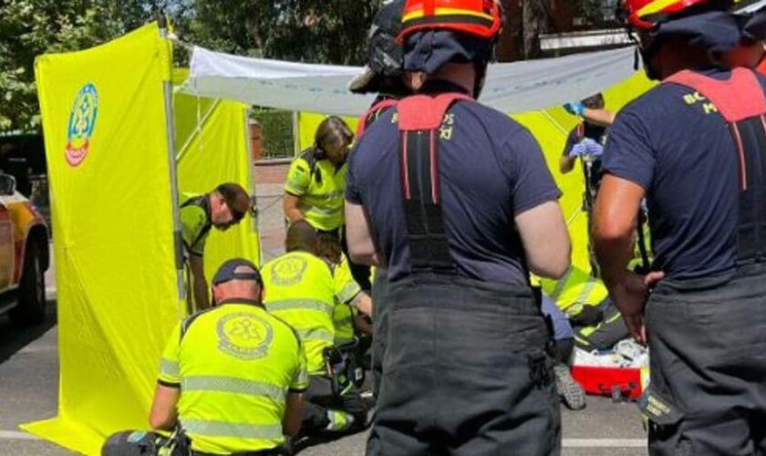 Muere una conductora de 79 años en un accidente en Madrid tras chocar de frente contra dos coches