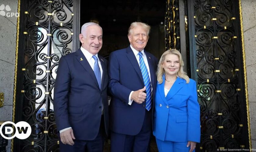 Netanyahu meets with Trump at Mar-a-Lago during US visit