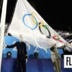 A video of the Olympic flag being raised upside down in the opening ceremony of the Olympics