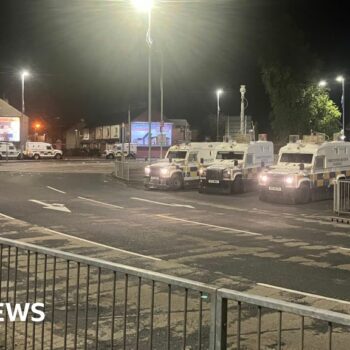 Petrol and paint bombs thrown at police in Belfast