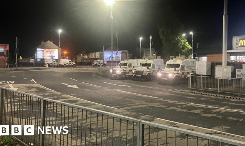 Petrol and paint bombs thrown at police in Belfast