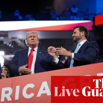 Republican national convention enters day two after formalizing Trump-Vance ticket – live