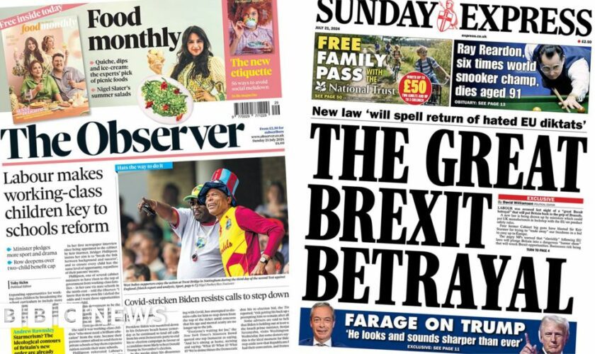 The Papers: 'Bumper pay rise for teachers' and 'Brexit betrayal'