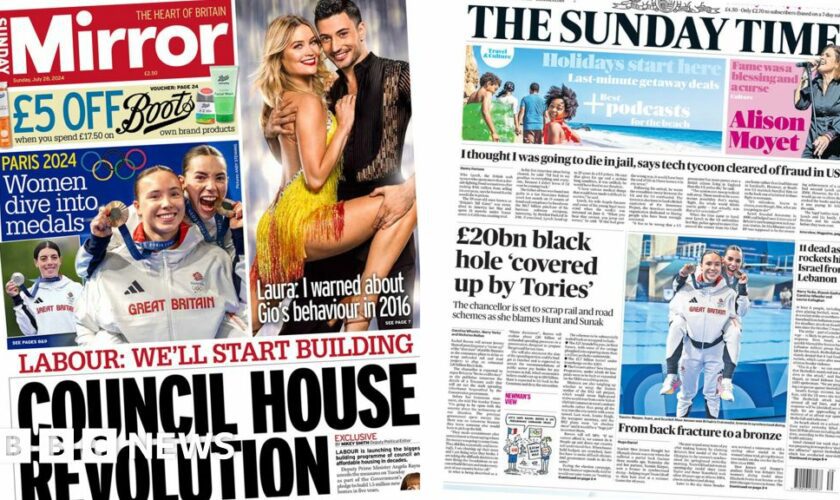 The Papers: 'Council house revolution' and '£20bn black hole'