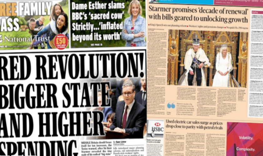 The Papers: Starmer's 'red revolution' and promises of renewal