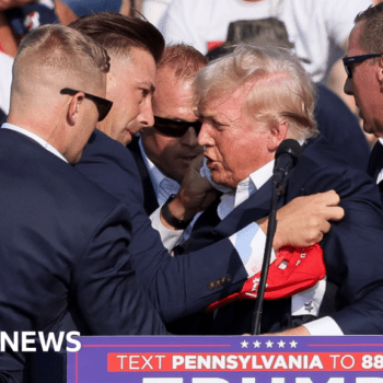 Trump rushed off stage at rally as bangs heard