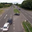 Two cars crash on A1 during safety report filming