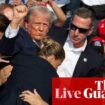 US politics live: Trump heads to Milwaukee for Republican National Convention following assassination bid