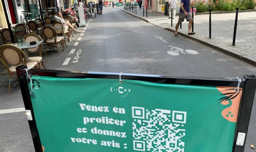 « Une bouffée d’oxygène », à Clichy, le test de piétonnisation de la rue du Landy salué par les commerçants