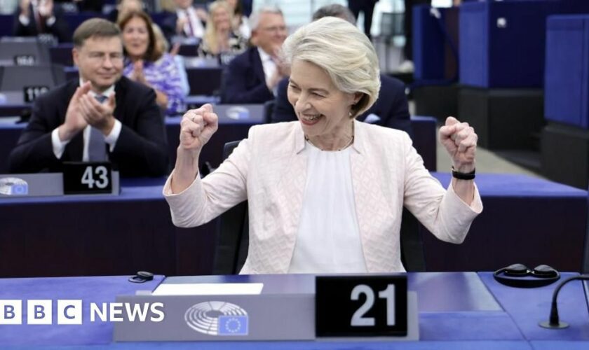 Ursula von der Leyen secures five more years in top EU job