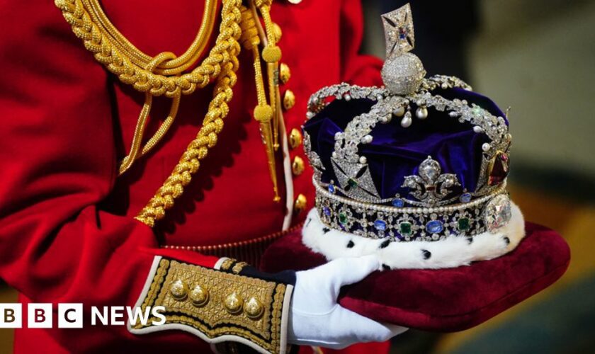 King Charles III delivering the King's Speech in the House of Lords on 7 November 2023