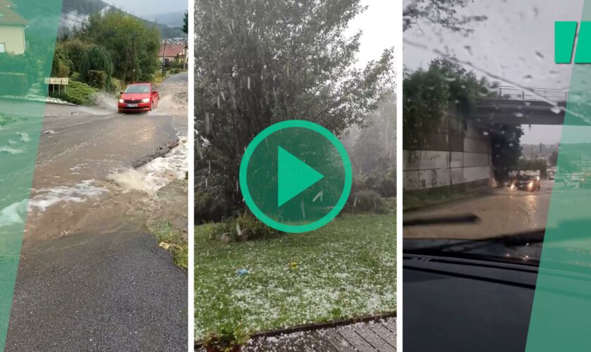 Météo : les images d’orages et de grêle sur la moitié nord de la France