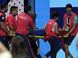 Slovakian swimmer Tamara Potocká, 21, collapses and is taken away on a stretcher in front of horrified spectators and her Brit rival after finishing Olympic 200m individual medley heat