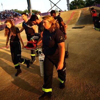 Kye Whyte taken to hospital after heavy crash in BMX racing semi-final