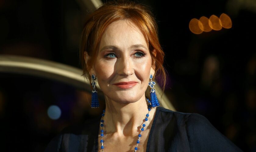 JK Rowling has faced fierce criticism online for her stance on trans people. Pic: AP