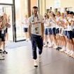 Heart-warming moment Team GB athletes form guard of honour for Andy Murray as he returns to Olympic lodgings after final match - as his proud grandparents reveal what they think about his retirement