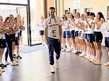 Heart-warming moment Team GB athletes form guard of honour for Andy Murray as he returns to Olympic lodgings after final match - as his proud grandparents reveal what they think about his retirement