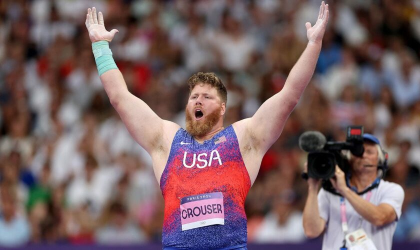 USA's Ryan Crouser defends Olympic gold, wins third-straight shot put title