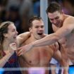 USA mixed 4x100M medley relay team breaks world record to win gold at Olympics