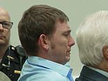 Father who murdered his three young sons execution-style weeps in court as he listens to his wife's heartbreaking letter and is jailed for life