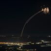 The Israeli Iron Dome air defence system fires to intercept an attack from Lebanon over the Galilee region. Pic: AP