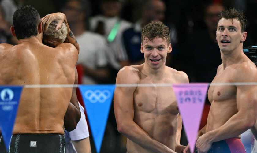 Natation aux JO de Paris : le relais 4x100 m 4 nages et Léon Marchand médaille de bronze