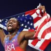 USA sprinter Noah Lyles wins first Olympic gold in epic men's 100M final