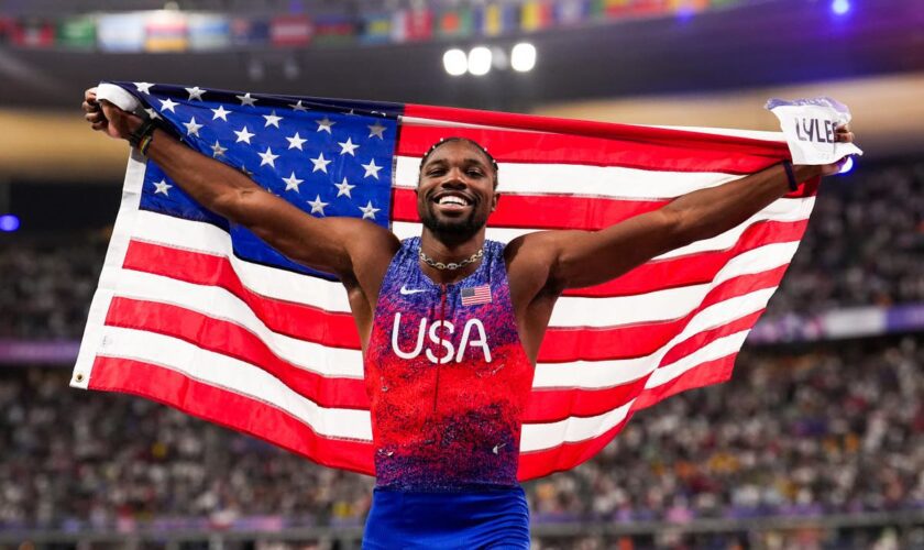 Noah Lyles wins Olympic 100 by five-thousandths of a second, among closest finishes in Games history