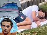 Olympic swimming gold medallist Thomas Ceccon sleeps in a PARK after complaining about 'subpar' standards at the athletes village in Paris