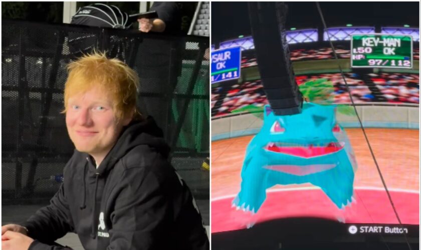 Ed Sheeran fans in hysterics after singer shares Pokemon Stadium clip: ‘Harry Styles said the same thing’