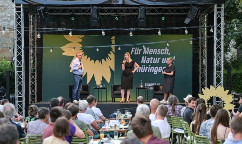 Die Grünen sehen sich als Bollwerk gegen Rechts, müssen aber um den Wiedereinzug in den Landtg bangen. Foto: Hannes P. Albert/dp