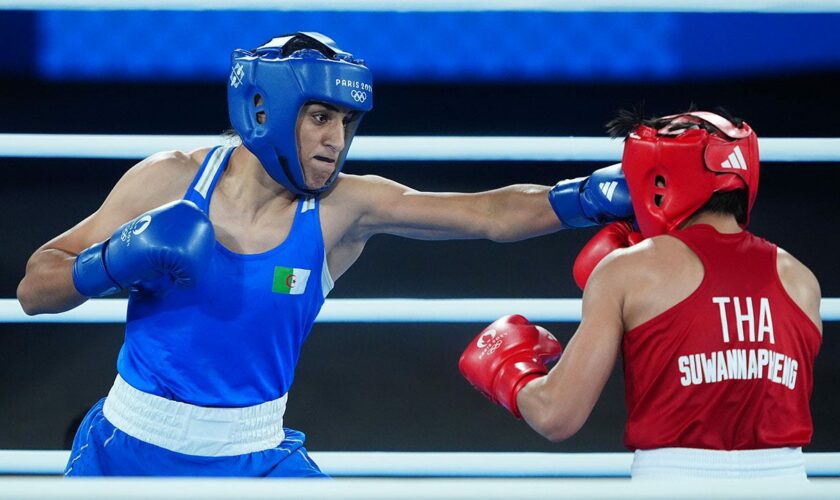 Algerian boxer Imane Khelif dominates Thai opponent to advance to gold medal bout