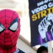 Video game actor Zachary Luna at the picket line at Warner Bros. Games headquarters on 1 August 2024. Pic: AP