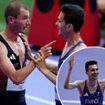 Ex-Premier League star Danny Mills' son furiously confronts French Olympics rival and accuses him of 'taking him down' after he fell during chaotic end to men's 5000m in Paris - before officials make shock ruling